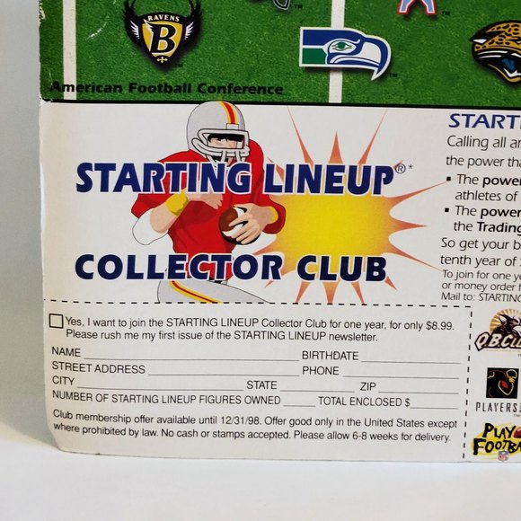 Vintage Starting Lineup 1997 Emmitt Smith NFL Football Figure. New In Package. - Picture 4 of 7